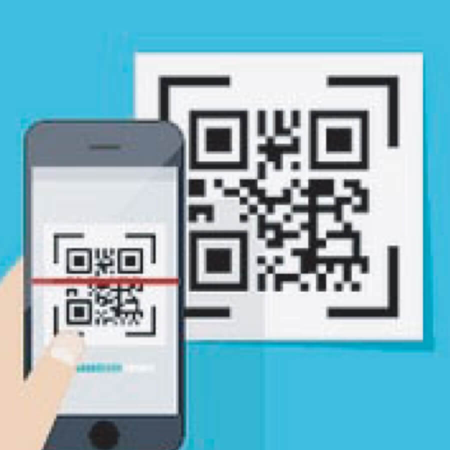 Spectrum Packaging Cellphone Scanning QR Code Illustration Thumbnail